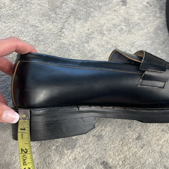 All Saints Dalias Leather Penny Loafers Studded Black Business Wedding Men Sz 13 - Picture 15 of 16